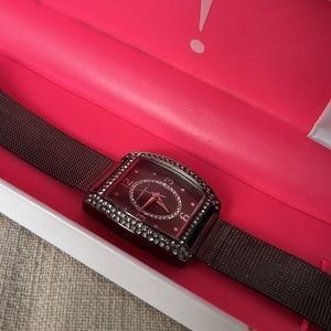 🌻  Isaac Mizrahi Live! Watch Gunmetal color with rhinestones